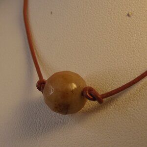 V'Enza Throat Chakra Amazonite Bead Choker Necklace New